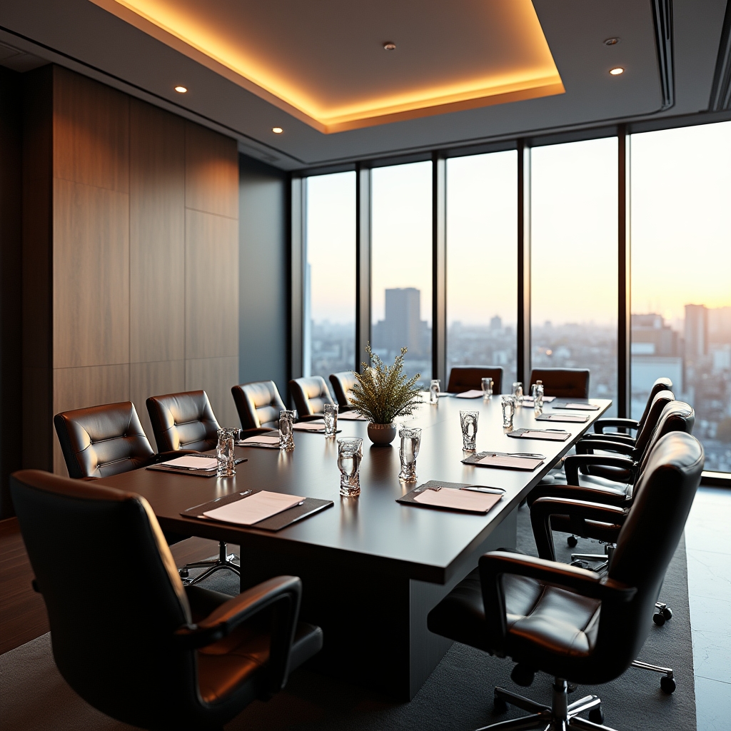 Modern conference room in Bucharest with natural light and professional workshop setup